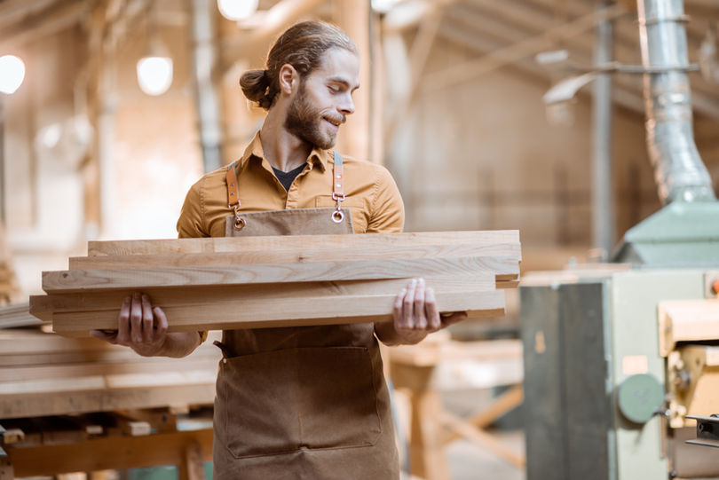 Lavorazione dei listelli in legno
