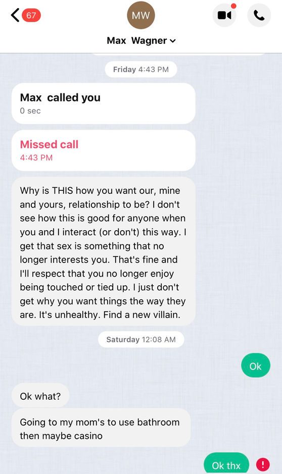 Messages from this Last Weekend