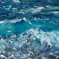 A sea that can't be seen, it can be felt. Texture, movement, and foam in a frozen moment.