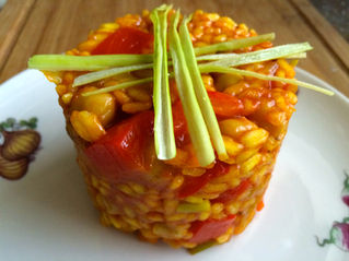 Paella-Türmchen / Paella- Towers