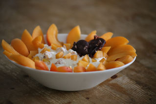 Rohveganer Aprikosenjoghurt / Raw Vegan Apricot Yoghurt