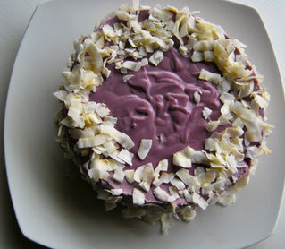 Granatapfel-Kokos-Kuchen roh*köstlich*/Pomegranate-Coconut-Cake