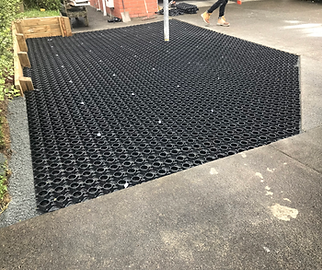 Permeable pavers, extra parking