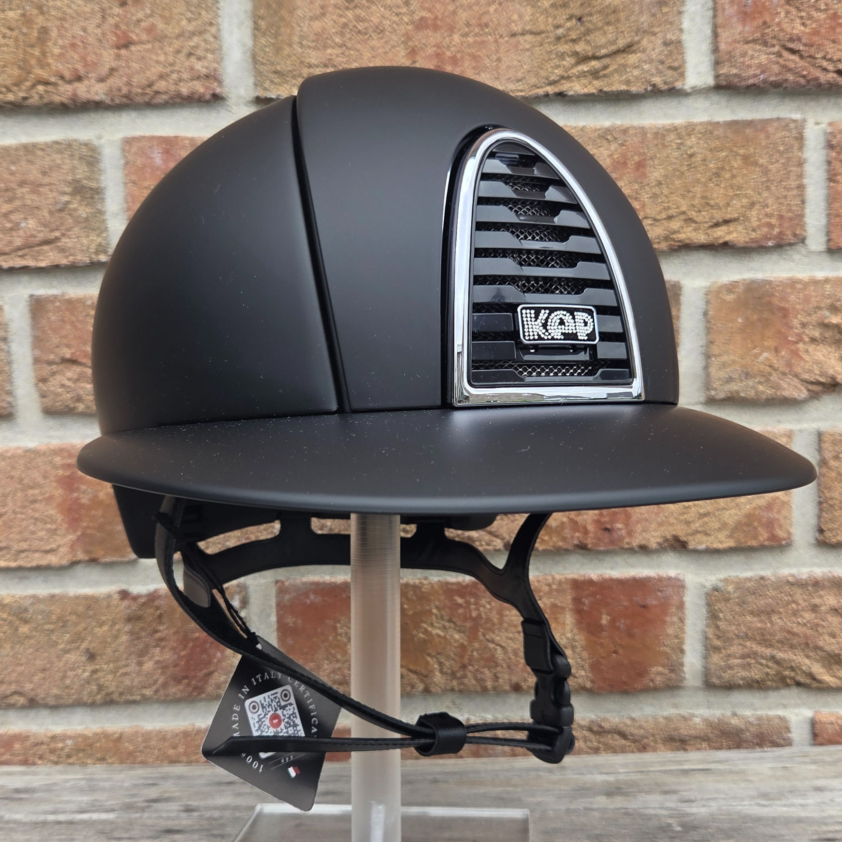 Kep Italia Cromo Matt mit Chrome Frame und glitzerndem Logo Komplettansicht