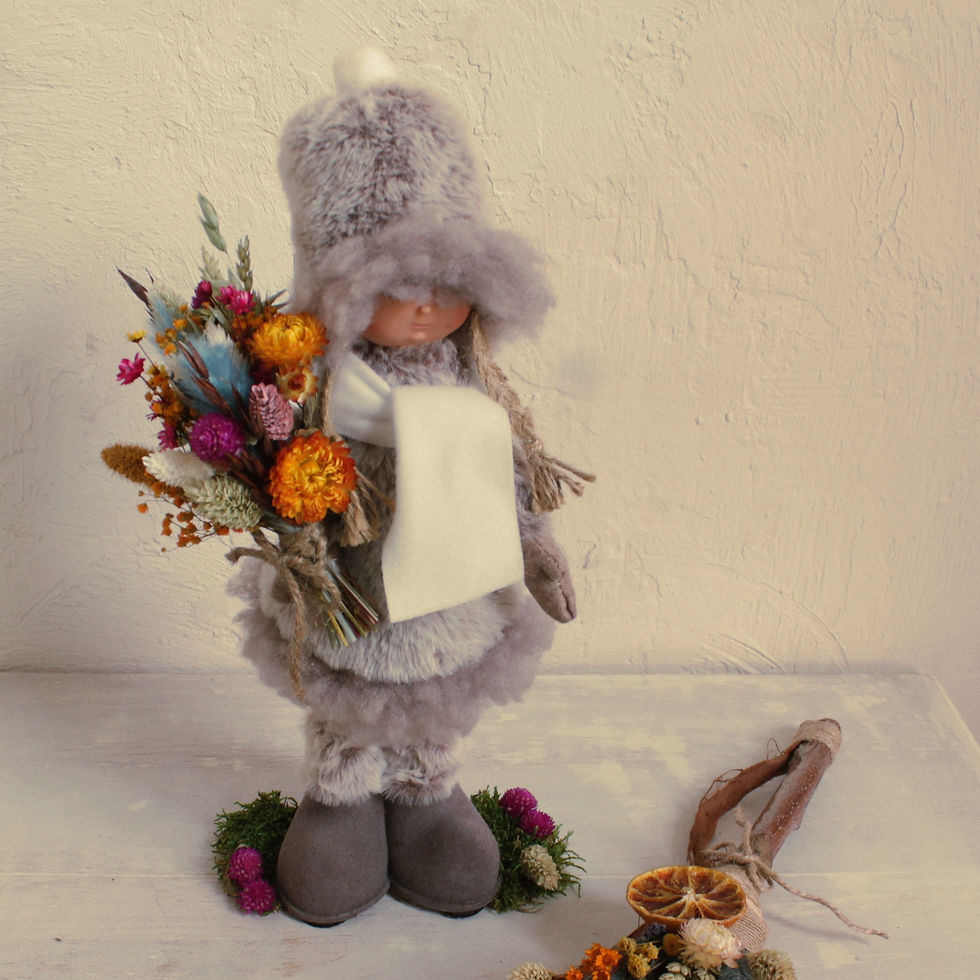 Miniatura: Muñeca invierno rosa