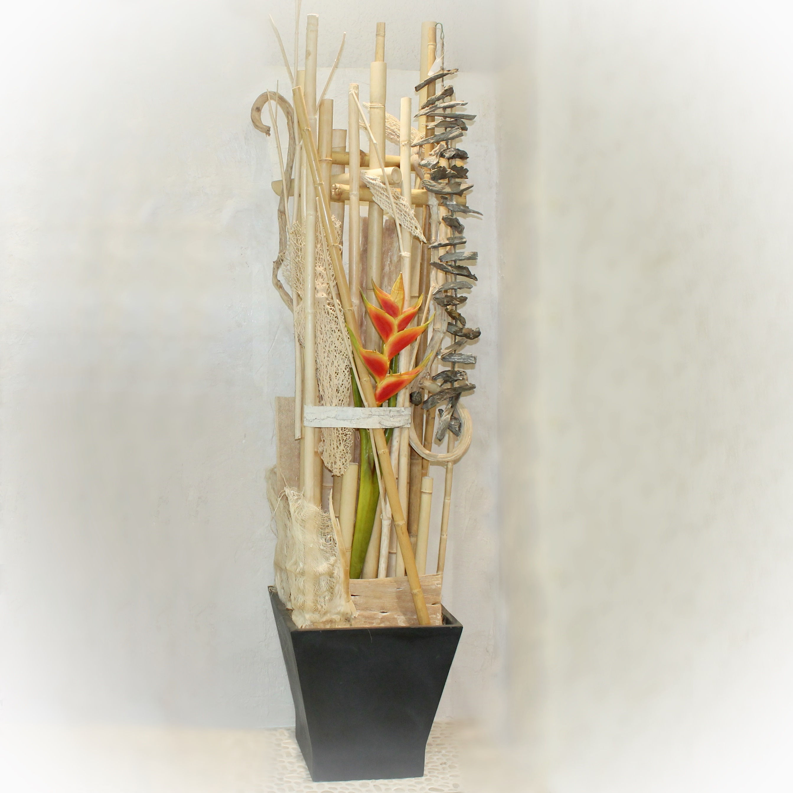 Macetero Grande Bambu