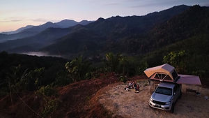 Zen Forest Summit Campsite F Drone View RTT Car Camping Bagong Overland