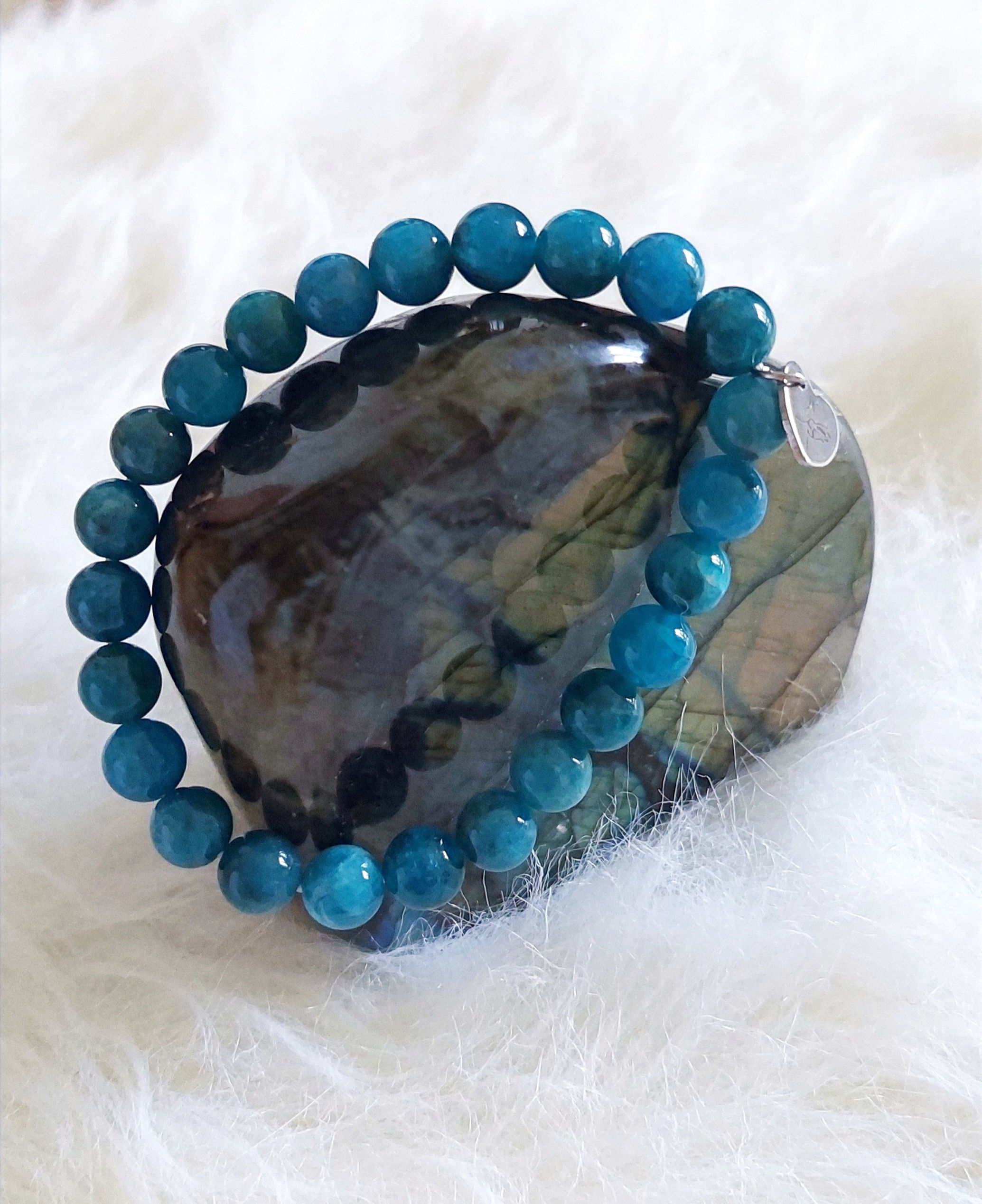 Bracelet Apatite Communication - Lâcher prise