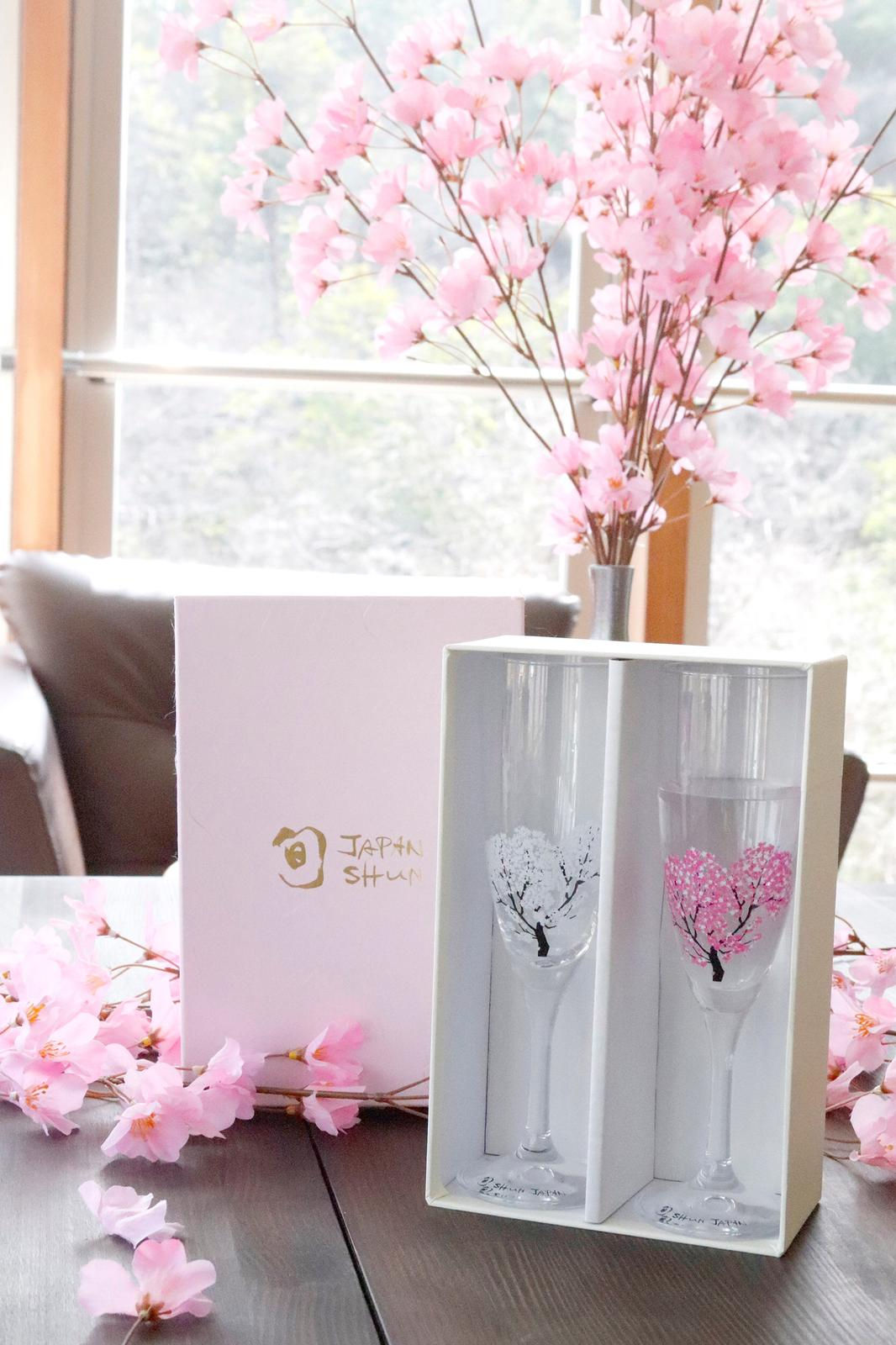 Champagne Glass Sakura (Set of 2 Pcs)