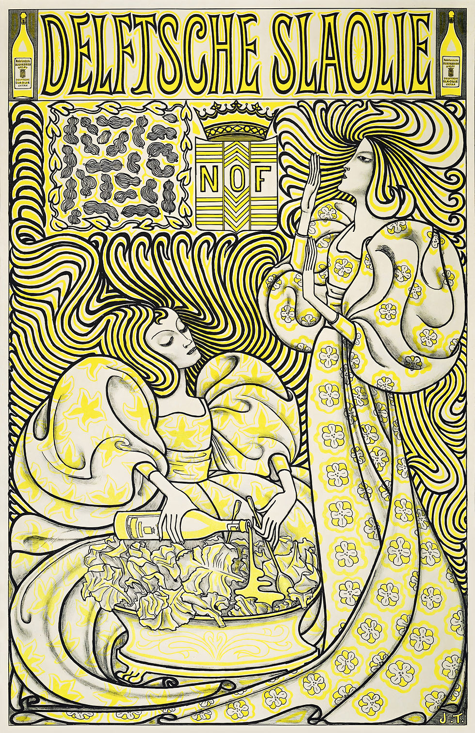 Thumbnail: Poster for Delft Salad Oil by Jan Toorop