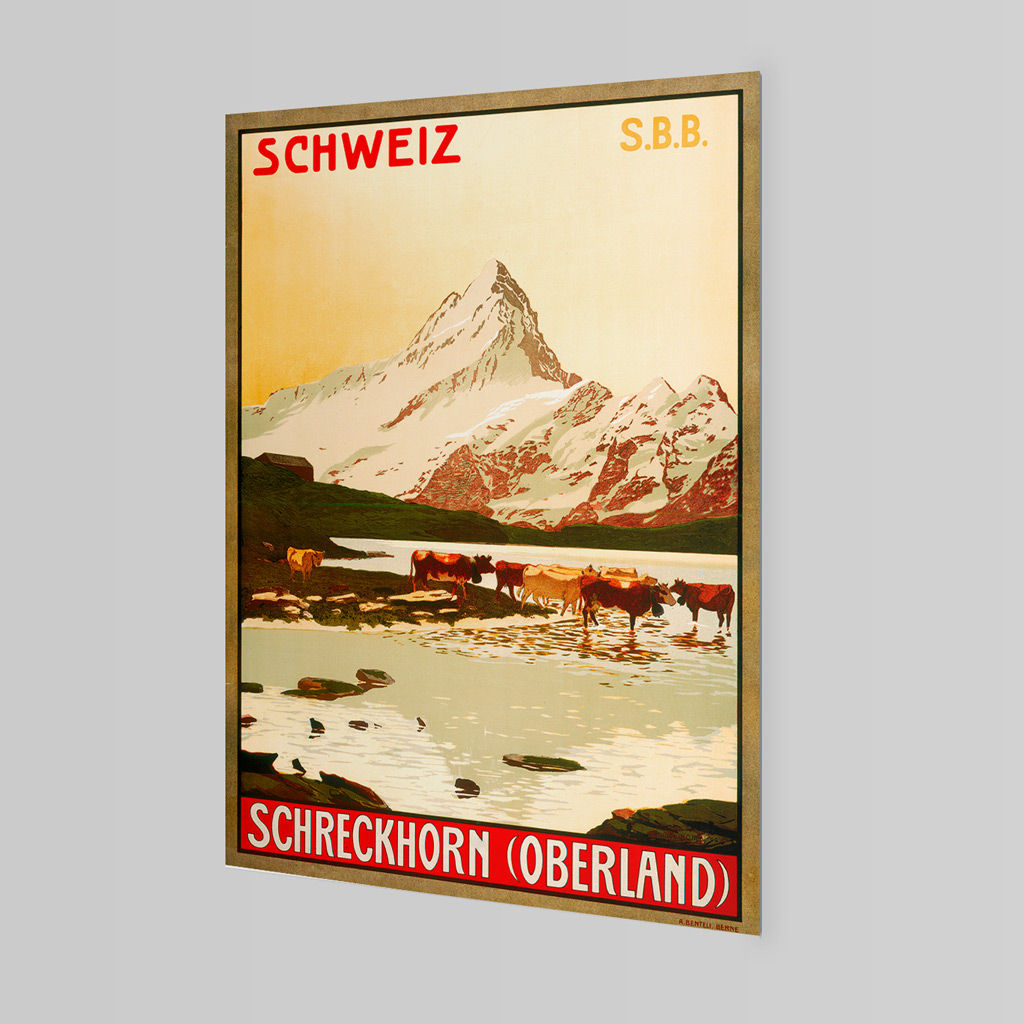 Schreckhorn, Oberland, Switzerland by Plinio Colombi