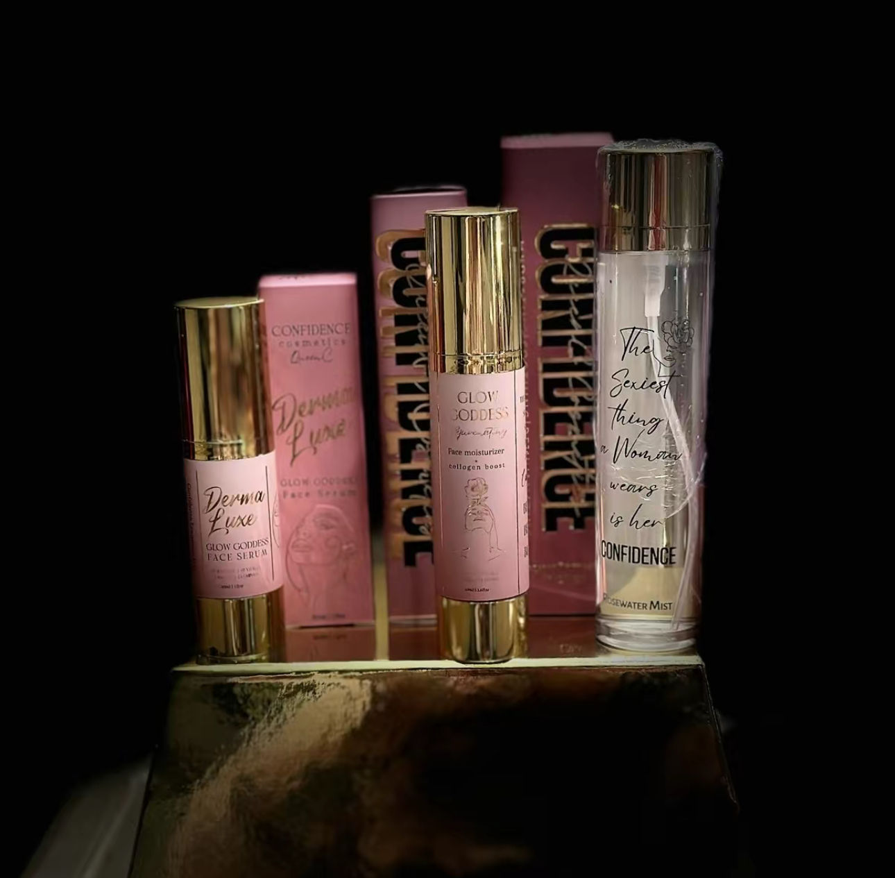 3pc Set: RoseWater, Serum & Moisturizer 