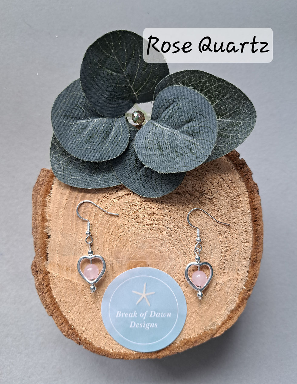 Thumbnail: Heart and Gemstone Earrings 