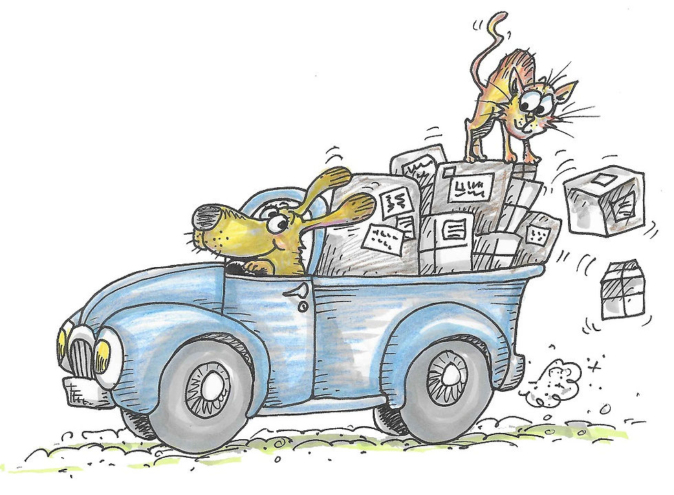 Dog & Cat Delivery truck