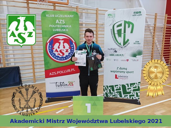 Łukasz Jarocki - Akademickim Mistrzem Województwa Lubelskiego 2021