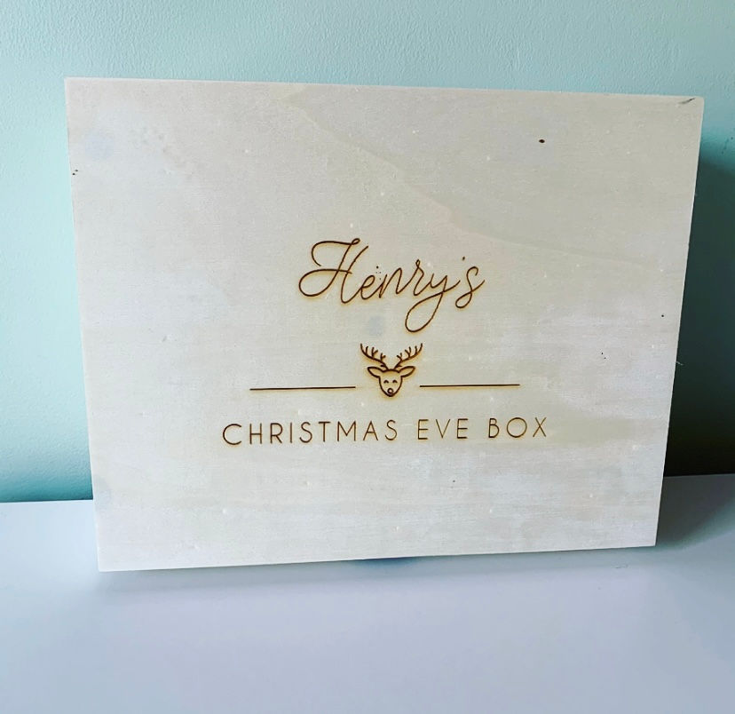 Thumbnail: Personalised Christmas Eve Box With Closing Lid Clasp