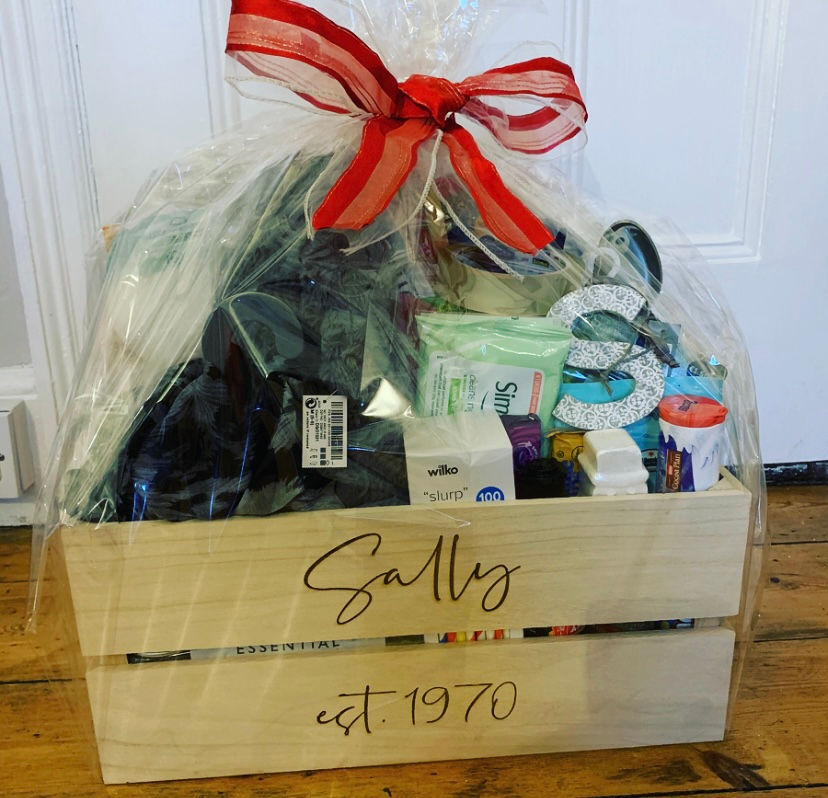 Thumbnail: Personalised Large Wooden Apple Crate Storage (Things beginning with box)