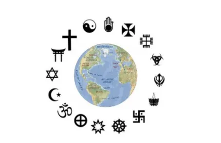 all religions circling the globe