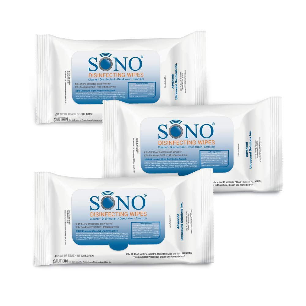 3 Pack Travel Safe Medical Grade Disinfecting Wipes | Kills 99.9% of Bacteria |