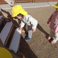 【1歳児もみじ組】冬の自然と…○○がやってきた!!