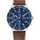Thumbnail: Tommy Hilfiger 1791946 Men's Jimmy Blue Dial Brown Leather Watch