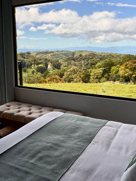 Wake up to the amazing view of rolling mountains and the Nicoya Gulf in the distance.