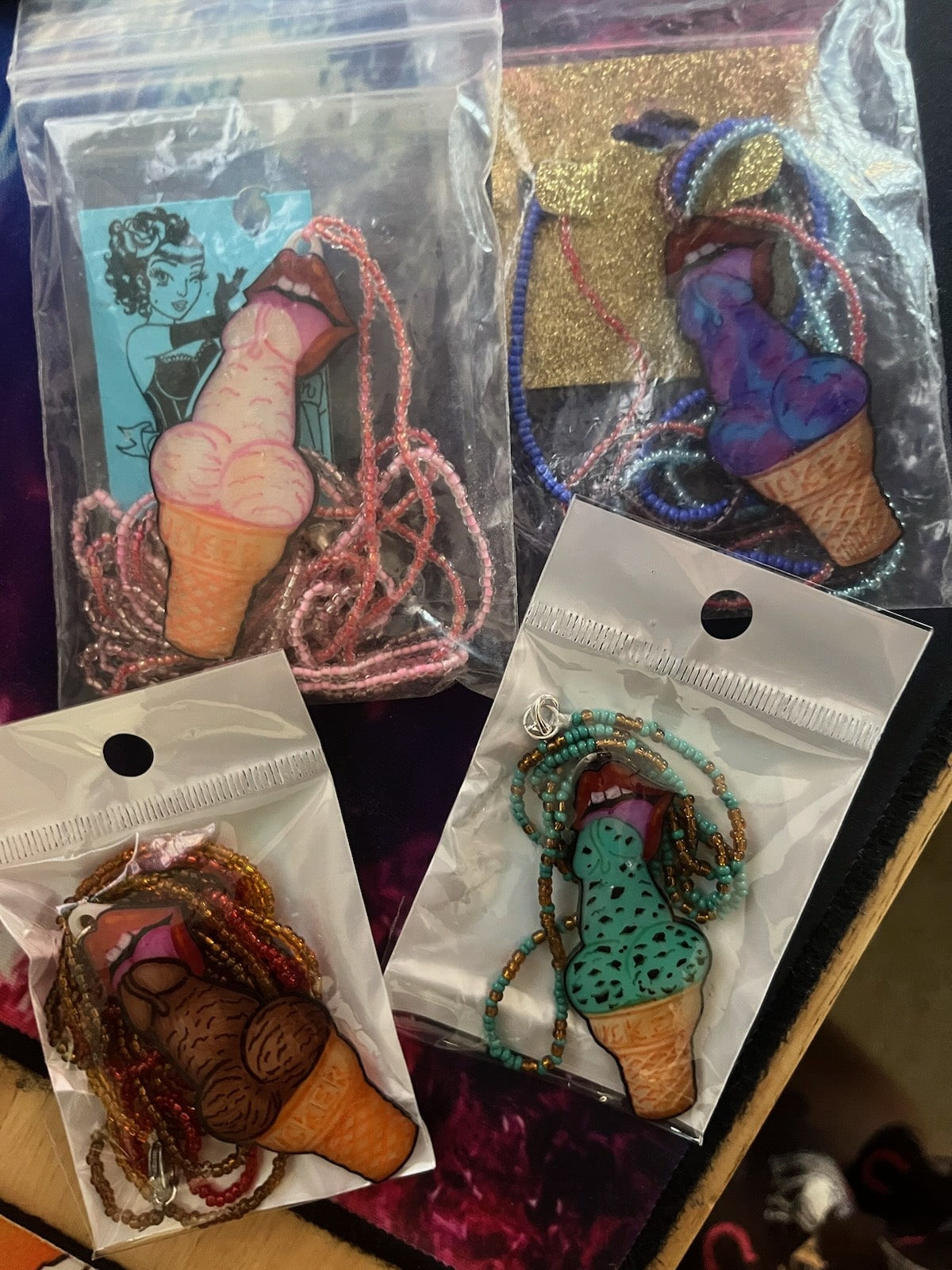 Cock Ice Cream Necklace - Momo La Vein