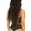 Thumbnail: Lavish Rainbow PVC Glitter & Fishnet Lace-Up Short Bustier Top