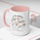 Thumbnail: "In the Waiting" Coffee Mug, Color Accent Coffee Cup, Gift for Her, Floral
