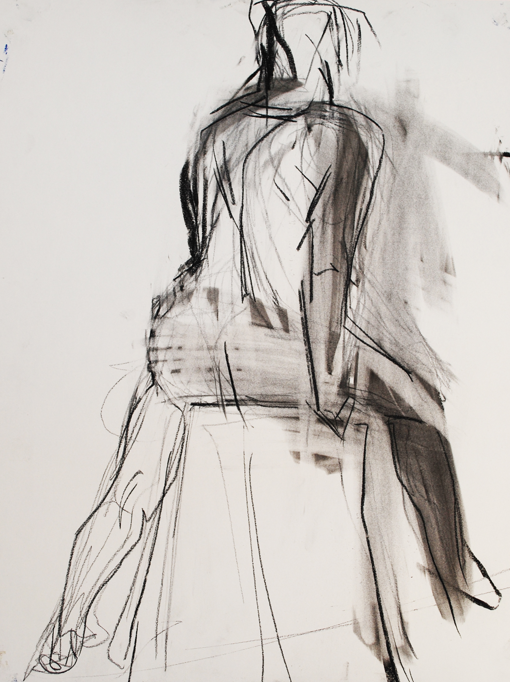 Lyles_Figure Balance_Charcoal on Paper_1
