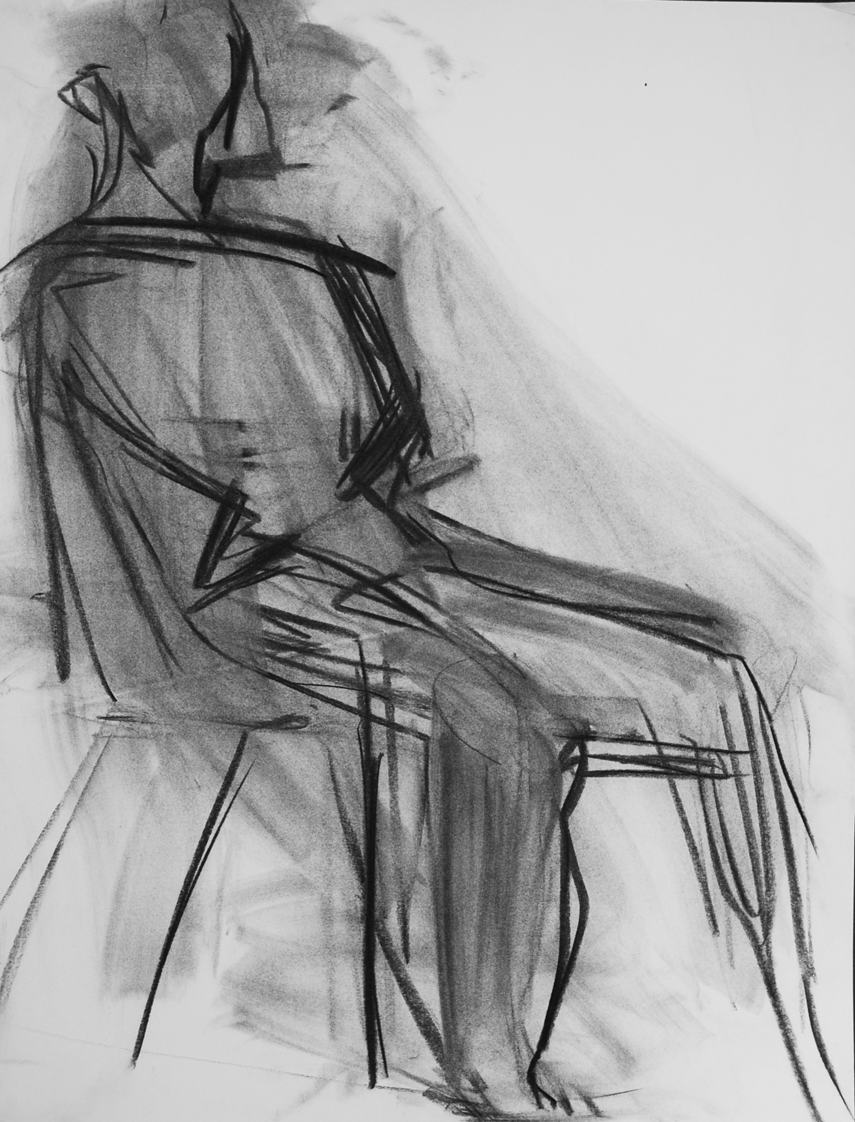 Lyles_Seated Figure_charcoal non Paper_1