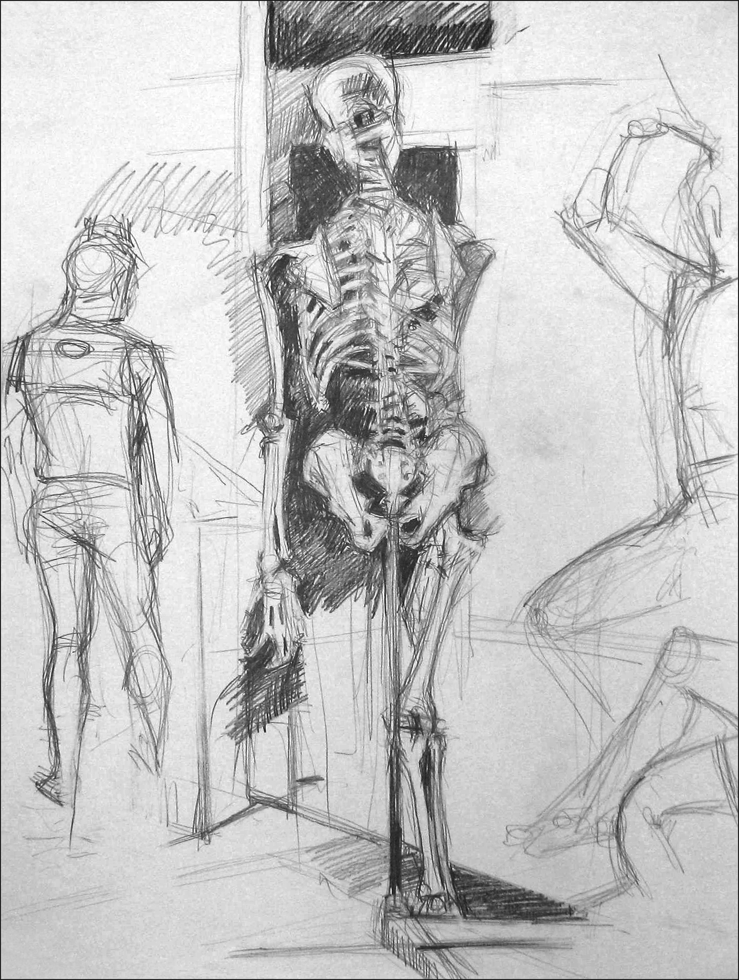 Lyles_Skelletal Study Grphite on Paper 1
