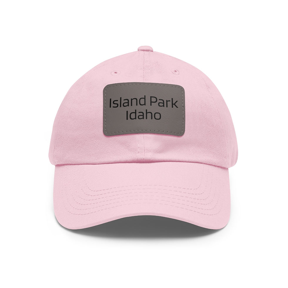 Thumbnail: Dad Hat with Leather Patch (Rectangle)