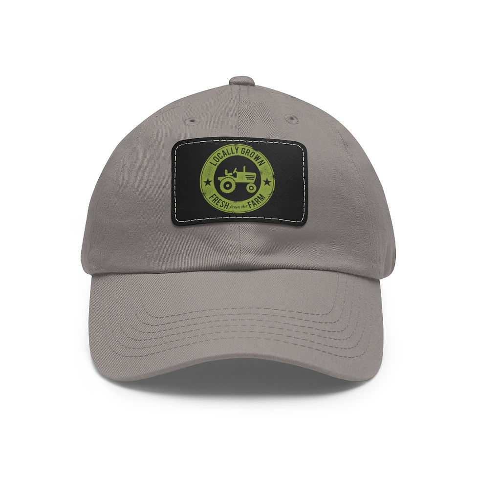 Thumbnail: Logo Dad Hat with Leather Patch (Rectangle)