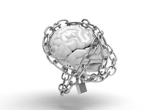 Ein Gehirn in Ketten gelegt