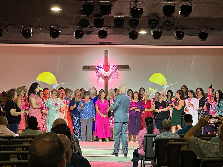 Bible teaching session at RiseUp Outreach Church, Kendall, Miami, FL