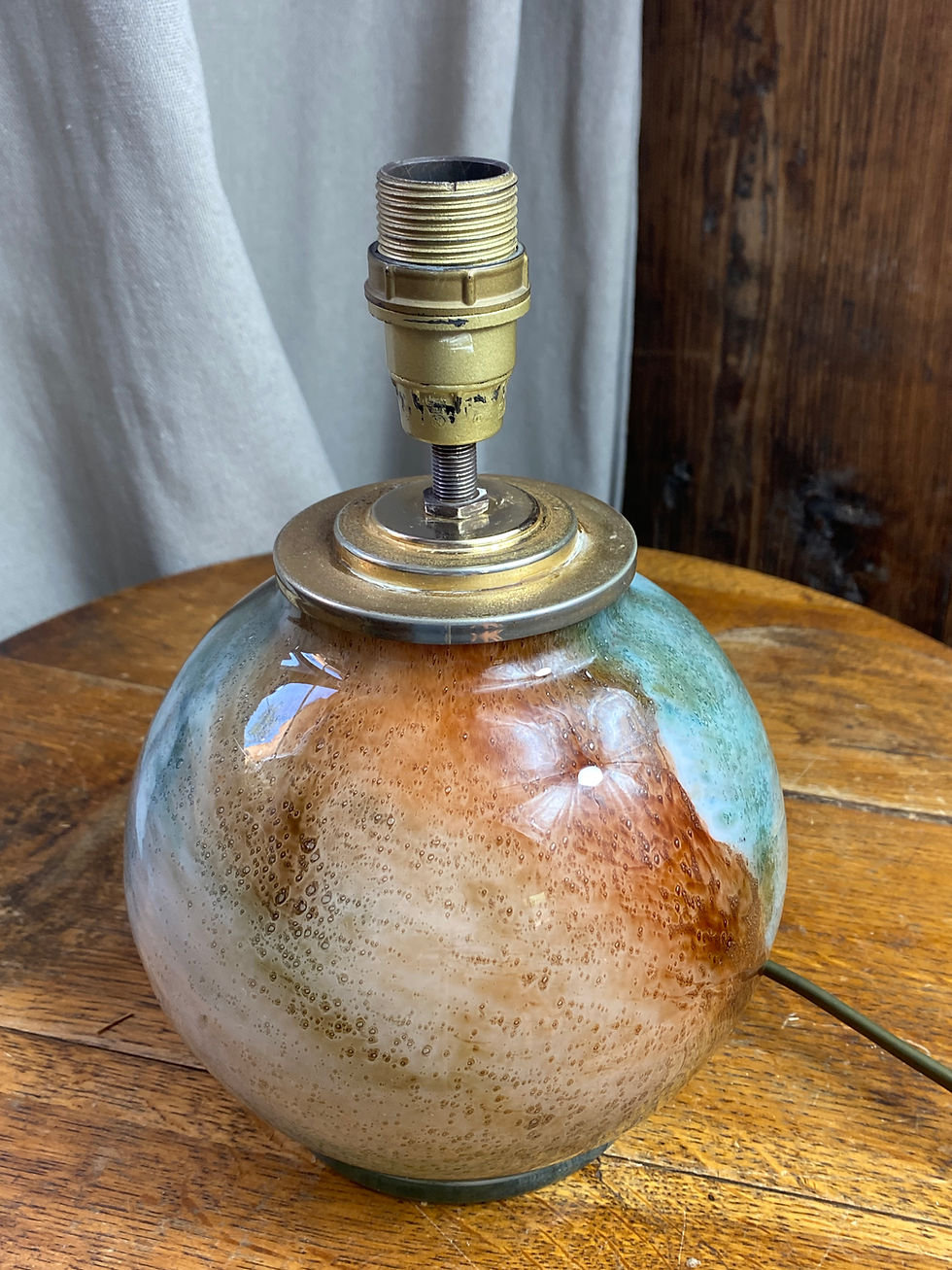 Miniature : Lampe sphérique en verre 