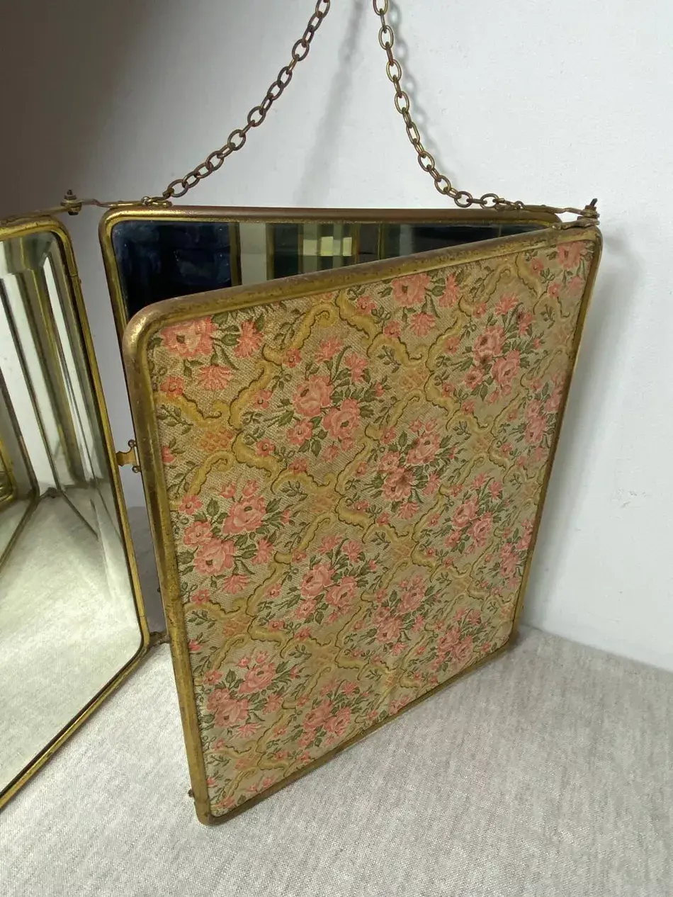 Miniature : Miroir triptyque de barbier Art Nouveau Le Solide Paris triptyque 1920/1930