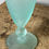 Miniature : Pied du vase à collerette très raffiné en verre sablé vintage