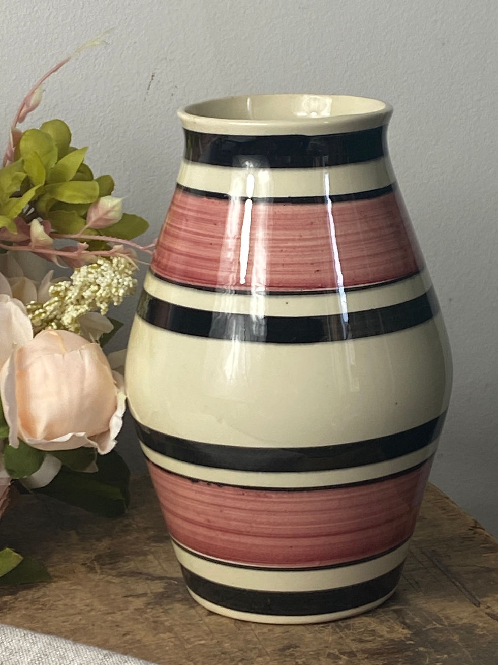 Vase céramique Poet-Laval vintange estampillé PL France V80