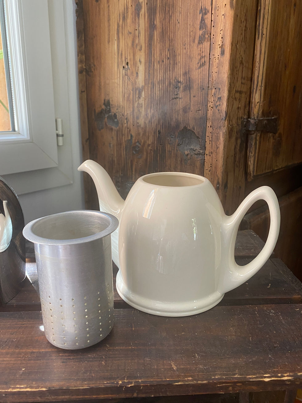 Théière Salam Thé, Villeroy & Boch vintage inox