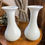 Miniature : Paire de vases en opaline blanche 