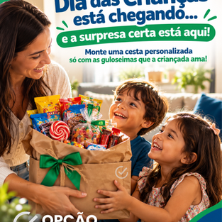 Dia das crianças está chegando e a surpresa certa está aqui!