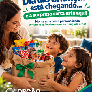 Dia das crianças está chegando e a surpresa certa está aqui!