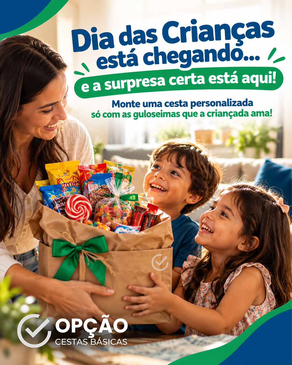 Dia das crianças está chegando e a surpresa certa está aqui!