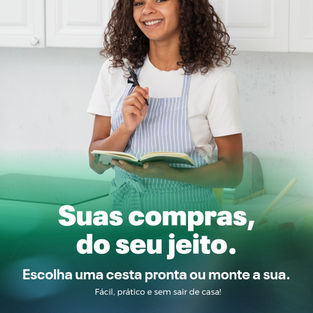Fazer as compras do mês não precisa virar missão impossível. 😉