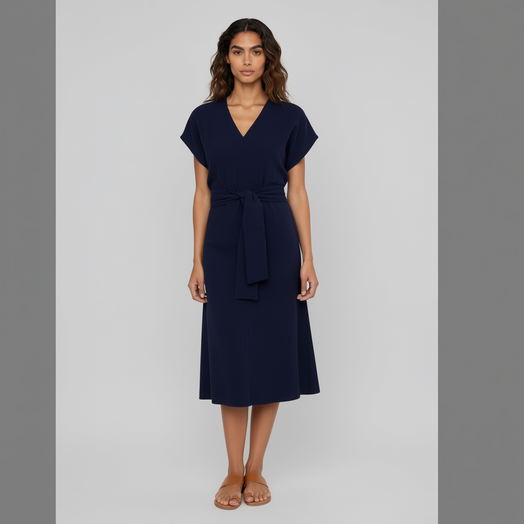 Bliss Wrap in Double Gauze Midnight
