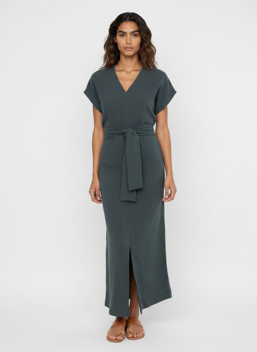 copy of Bliss Wrap in Double Gauze Lagoon Maxi