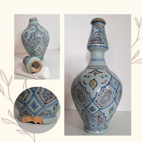 Restauration vase faïence siliceuse