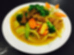 Stir-fried Satay sauce with veggies and meat.